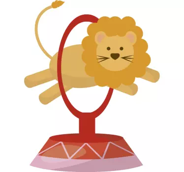 Autocolant de sărituri de leu - TenStickers
