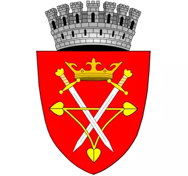 Autocolant de locație a stemei lui sibiu - TenStickers