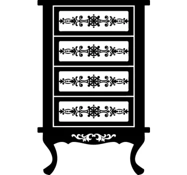 Autocolant decorativ pentru dulap francez - TenStickers