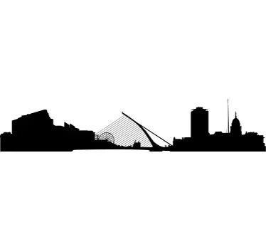 Autocolant dublin skyline - TenStickers