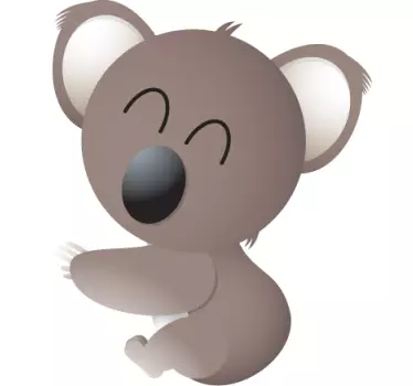 Autocolant fericit perete urs koala - TenStickers