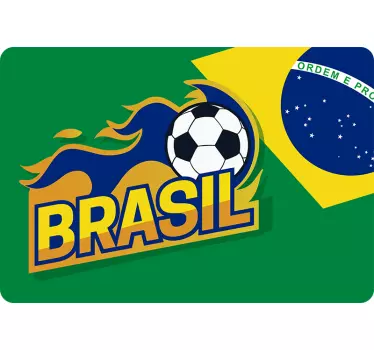 Autocolant laptop de fotbal brazilian - TenStickers