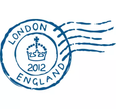 Autocolant londra timbru londra - TenStickers