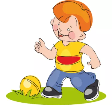 Autocolant mic de fotbalist - TenStickers
