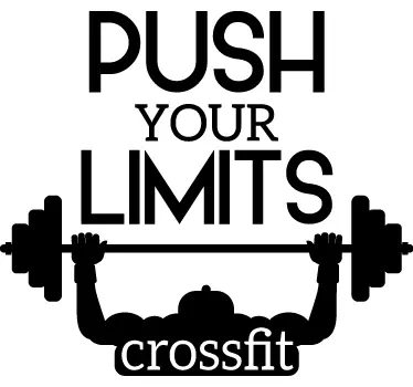 Autocolant motivațional crossfit gym - TenStickers