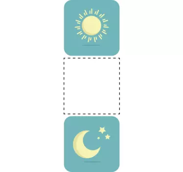 Autocolant pentru acoperirea întrerupătorului de noapte și de zi - TenStickers