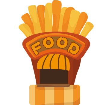 Autocolant pentru copii fast food - TenStickers