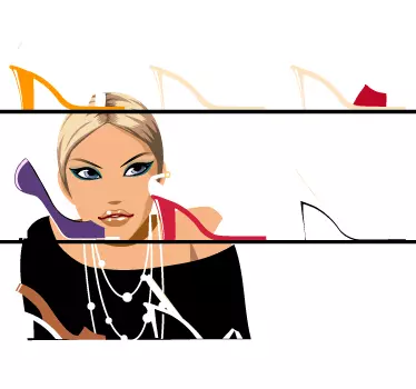 Autocolant pentru cumpărături de încălțăminte - TenStickers