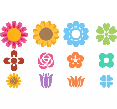 Autocolant pentru flori mici pentru coș - TenStickers