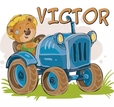 Autocolant personalizabil pentru tractor - TenStickers