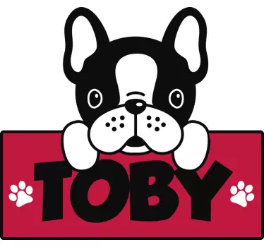 Autocolant personalizat bulldog - TenStickers