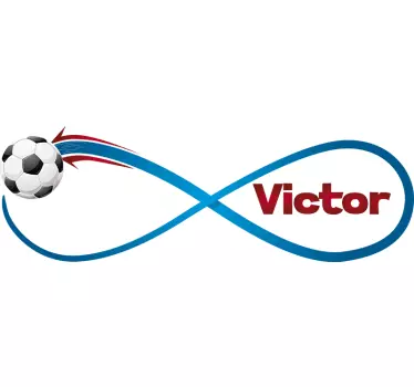 Autocolant personalizat de fotbal infinit - TenStickers