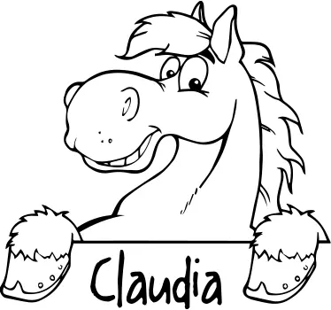 Autocolant personalizat pentru perete de cal - TenStickers