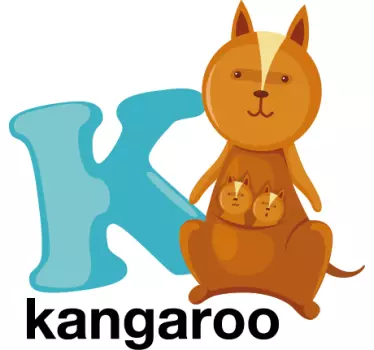Autocolant scrisoarea k copii - TenStickers