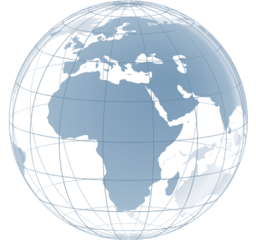 Autocolant transparent europa și africa - TenStickers