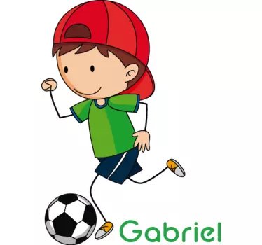 Băiat balon ilustrare artă de perete - TenStickers