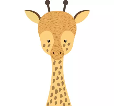 Bebeluș girafa desen de autocolant animal sălbatic - TenStickers