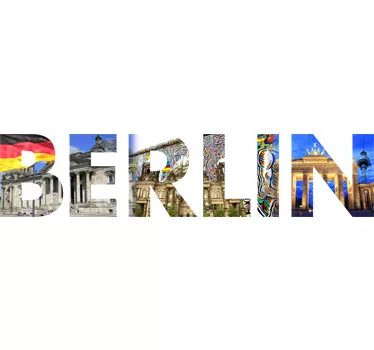 Berlin imagini decal - TenStickers