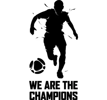 Campioni de fotbal decal - TenStickers
