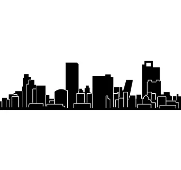 Clădiri de autocolant madrid - TenStickers