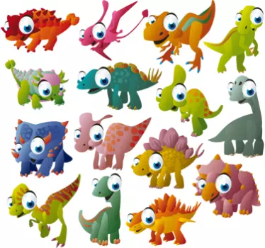 Colecție decal dinozaur - TenStickers