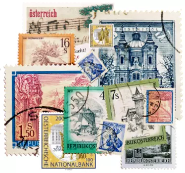Coli timbre austria decal perete - TenStickers