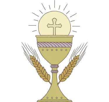 Comuniune potir decal - TenStickers
