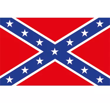 Confederarea steagului steag decal - TenStickers