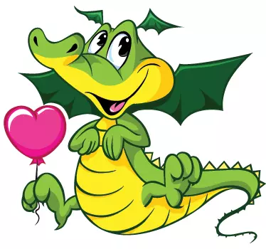 Copii adorați bebelușul de pe perete dragon - TenStickers