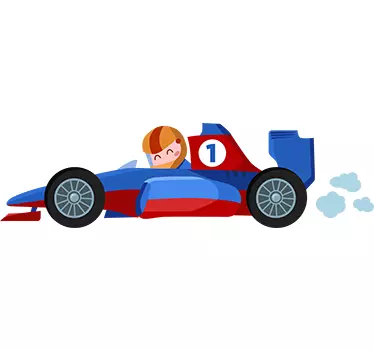Copii autocolant autocolant f1 - TenStickers