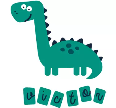 Copii autocolant dinozaur personalizat - TenStickers