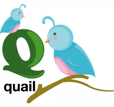 Copii scrisoare q autocolant - TenStickers