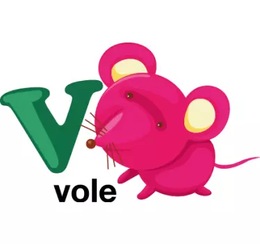 Copii scrisoare v autocolant - TenStickers