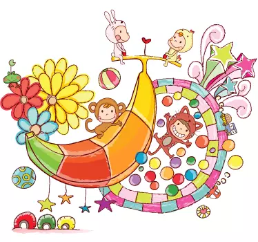 Costum petrecere copil perete decal - TenStickers