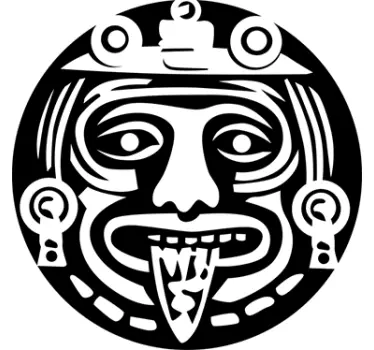 Decalaj de perete simbol aztec - TenStickers