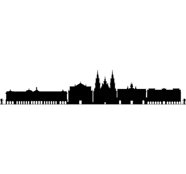 Decalaj silueta de orizont de santiago de compostela - TenStickers
