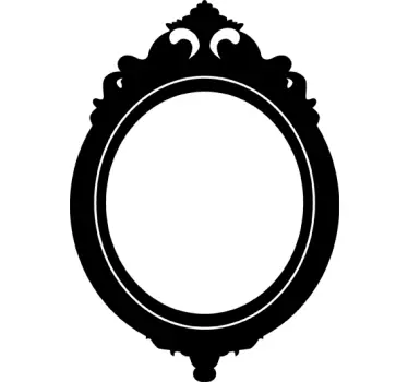 Decorative vintage oglindă perete autocolant - TenStickers