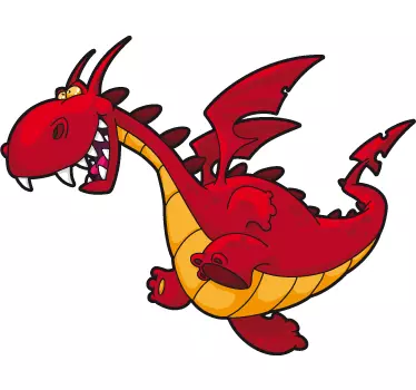 Desen animat de desene animate pentru copii dragon - TenStickers