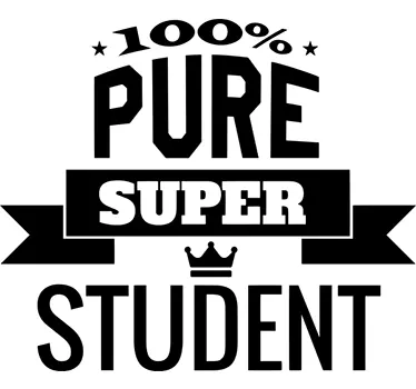 Etichete animale 100% pure super student - TenStickers