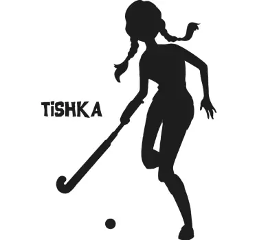 Etichete animale jucătoare de hochei feminine - TenStickers