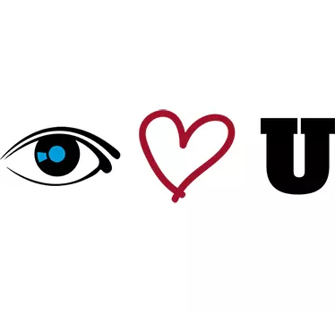 Etichete animale te iubesc cu ochii - TenStickers