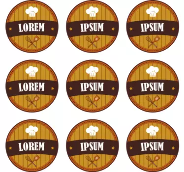 Etichete de bucătărie autocolante personalizate - TenStickers