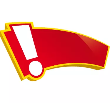 Vânzări autocolant punct de exclamare punct - TenStickers