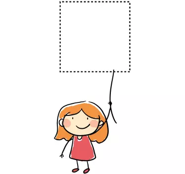 Fată cu autocolant de schimbare a coardei - TenStickers