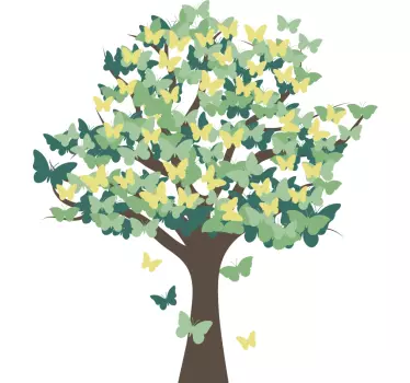 Fluture copac camera de zi perete decor - TenStickers
