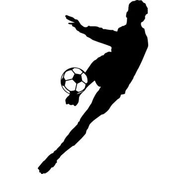 Fotbalist silueta autocolant - TenStickers