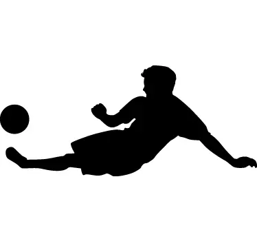 Fotbalist silueta perete autocolant - TenStickers