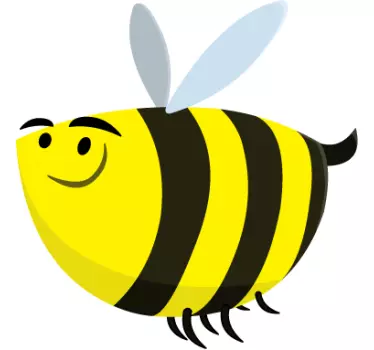 Funny autocolant albastru de perete - TenStickers