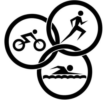 Icoane triatlon autocolant sport - TenStickers
