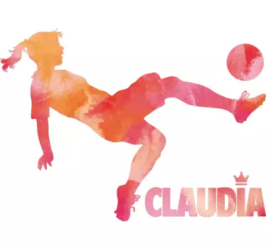 Jucător de fotbal cu autocolant de fotbal - TenStickers